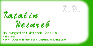 katalin weinreb business card